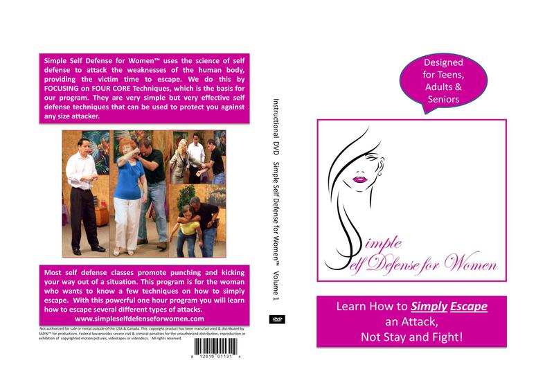 Instructional DVD Cover Simple Self Defense for Women